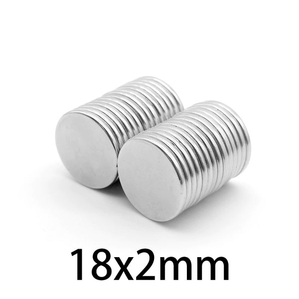 18x2mm N52 Thin Neodymium Magnetic Super Strong 18mmx2mm Powerful Magnets 18*2mm Permanent Small Round Magnet 18*2