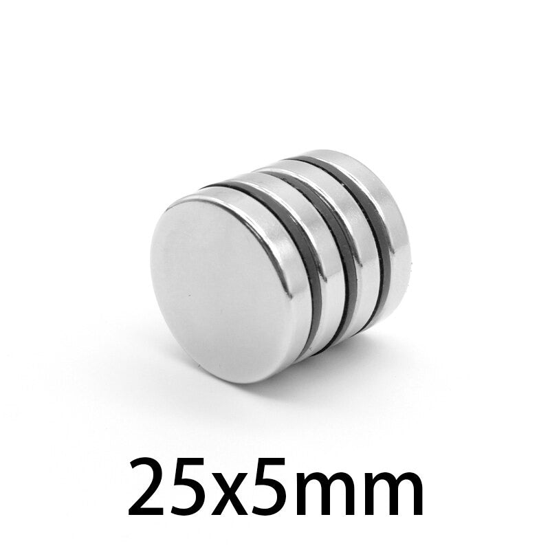 5pcs 25x5mm N52 Permanent Magnetic 25mmx5mm Bulk Steel Round Magnets 25*5mm Neodymium Disc Magnet 25*5 circular 25x5